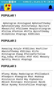 Hashtag For Instagram For Likes And Followers screenshot 4