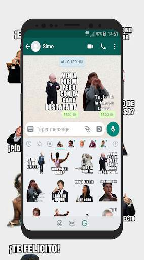 Memes con Frases Stickers en español para WhatsApp screenshot 14