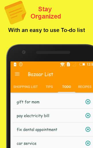 Bazaar List - Grocery Shopping List App screenshot 5