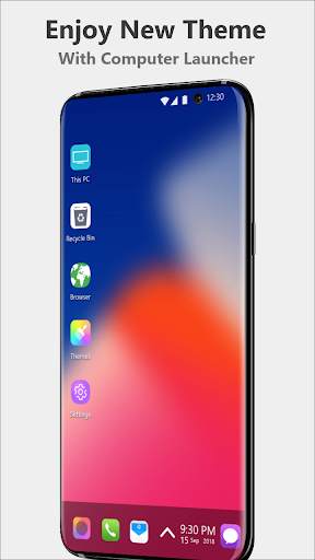 Modern phone X Theme for Computer Launcher screenshot 4