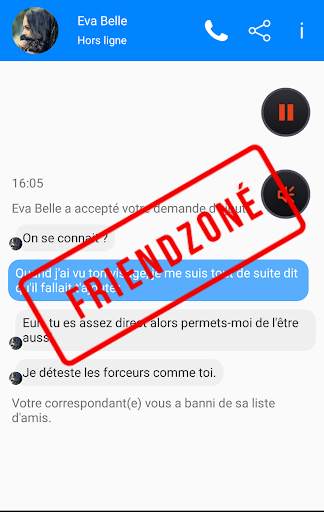 Friendzoné - Jeux sms screenshot 2