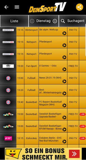 DeinSportTV Deutschlands Sport TV-Programm screenshot 4