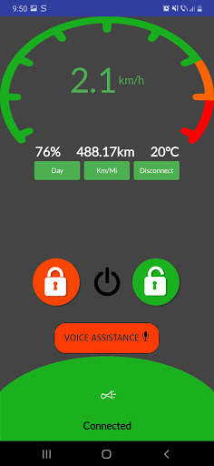 M365 Lock - voice control app for Xiaomi M365 screenshot 2