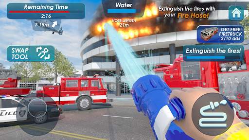 Fire Truck Driving Simulator screenshot 3