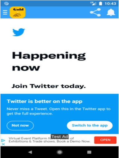 Gold For Facebook and Twitter screenshot 5