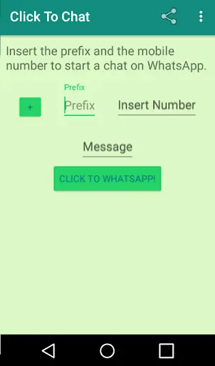 Click to Chat - Open a Chat screenshot 1