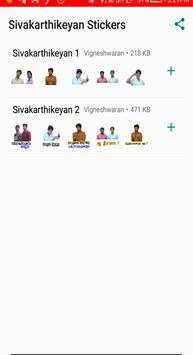 Sivakarthikeyan What's Up Stickers App in Tamil screenshot 1