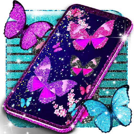 Glitter butterfly wallpapers 25.3