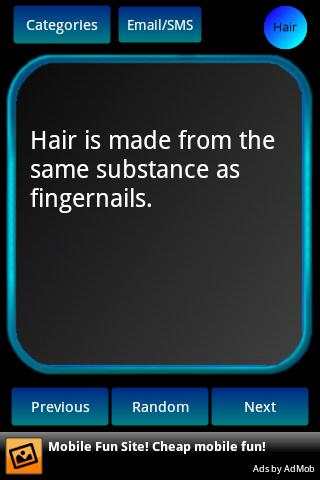 Human Body Facts 1 تصوير الشاشة