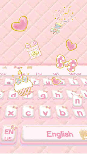 Kitty Birthday Keyboard screenshot 3