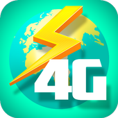 4g fast speed browser icon