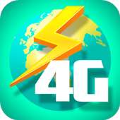 4g fast speed browser logo
