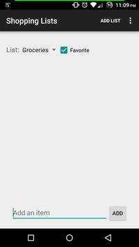Shopping List screenshot 1