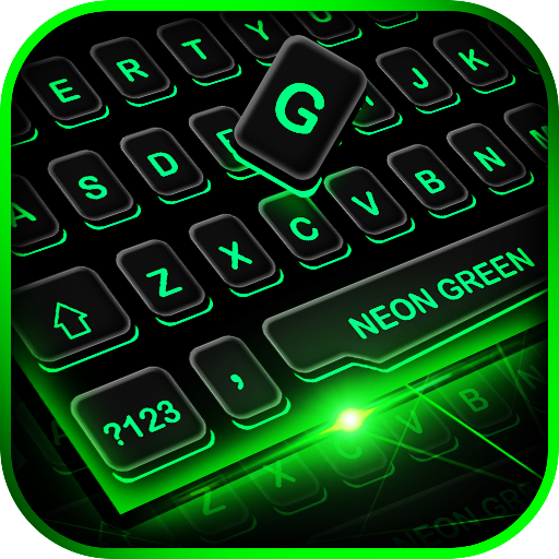 ikon Neon Green Future Tech Keyboard