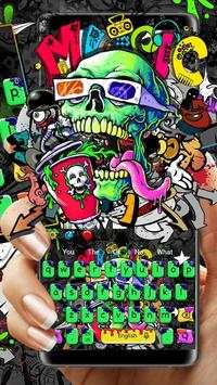 Street Skull Graffiti Keyboard screenshot 2