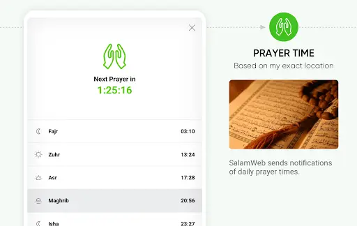 SalamWeb: Browser for Muslims, Prayer Time & Qibla screenshot 9