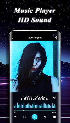 Music Player Galaxy S20 Ultra Free Music screenshot 1