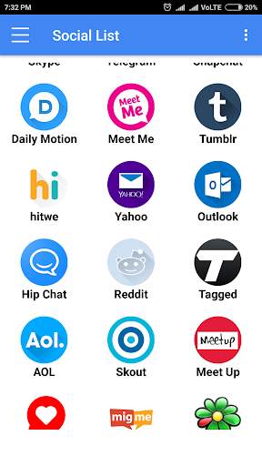 Social Networks : All in one Social Media Classic screenshot 1