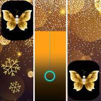 Gold Glitter ButterFly Piano Music Tiles  🎹 logo
