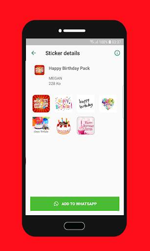 Happy Birthday Stickers 🎂 WAStickerApps Birthday screenshot 5