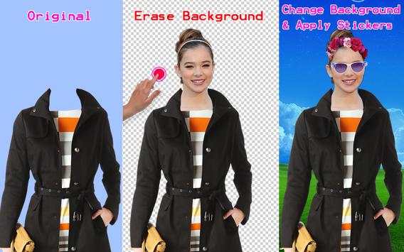 Woman Trench Coat Photo Editor screenshot 1