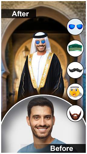 Arab Man Photo Editor : Suit, Hair, Moustache screenshot 10