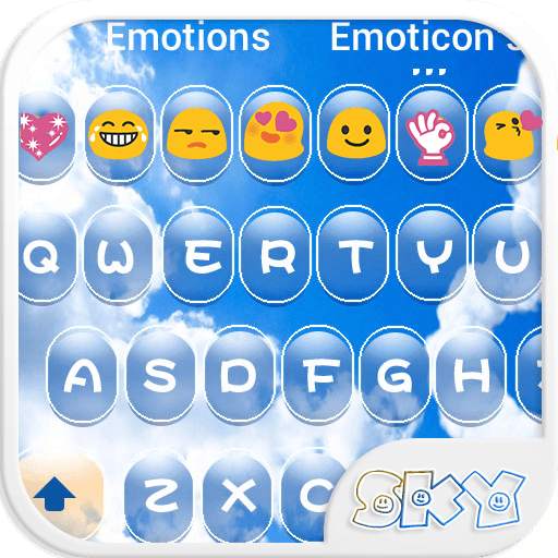 Sky Love Emoji Keyboard Theme 1.1.4