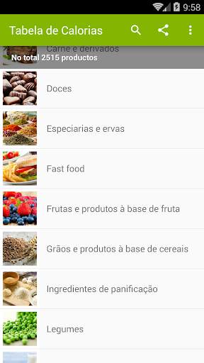 Tabela de Calorias screenshot 2