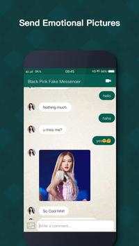 Black Pink Fake WhatsChat Messenger screenshot 4