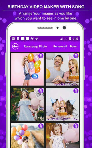 Birthday Video Maker with Photos & Birthday Name screenshot 3