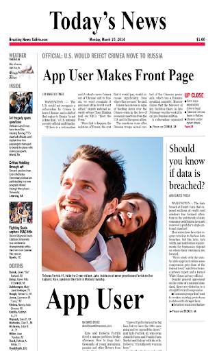 Newspaper Photo Frames screenshot 3