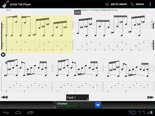 Guitar Tab Player 8 تصوير الشاشة