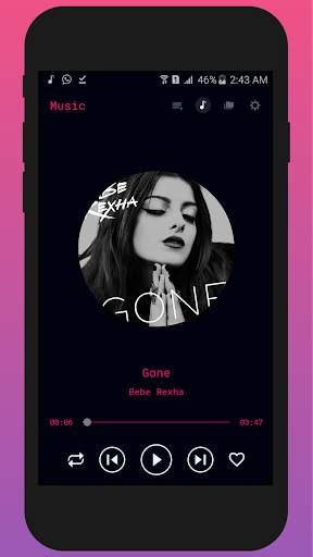 Music player screenshot 1