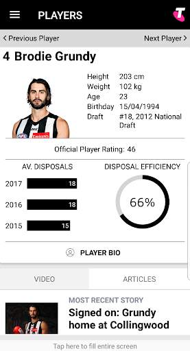 Collingwood Official App screenshot 2