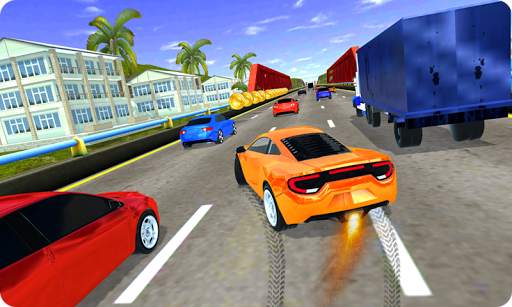 High Speed Traffic Car Driving Road Race Simulator screenshot 2