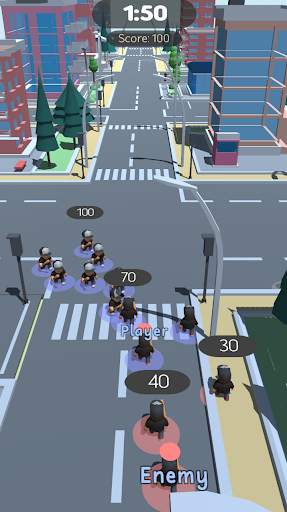 Crowd Clash Battle in the City screenshot 1