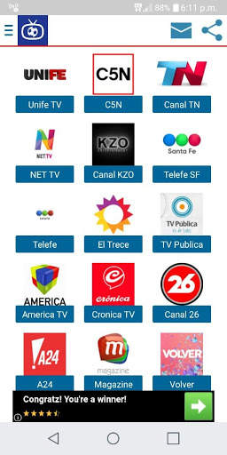 TV Argentina en Vivo - TV Abierta HD screenshot 2