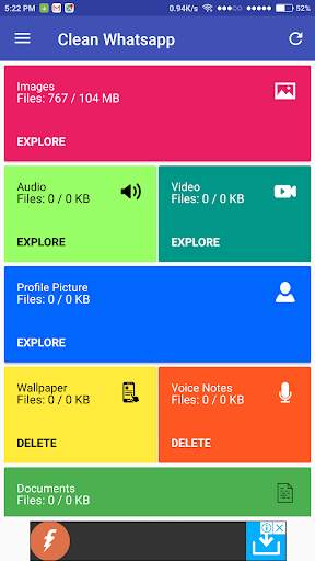 Cleaner for WhatsApp Free screenshot 1