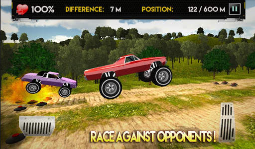 Downhill Monster Car Racing screenshot 1