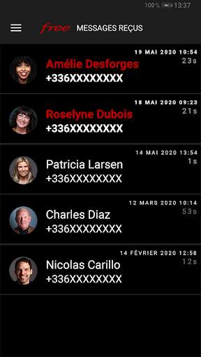 Messagerie Vocale Free screenshot 3