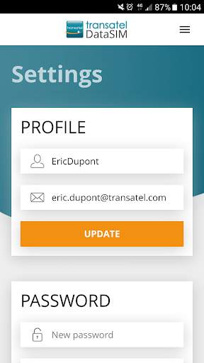 My DataSIM account - Transatel screenshot 6