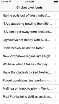 Live Cricket Score Updates screenshot 1