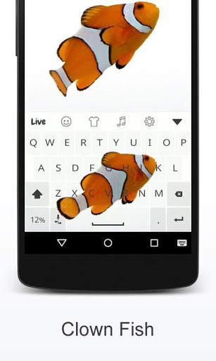 Clown Fish Live Keyboard Theme स्क्रीनशॉट 1