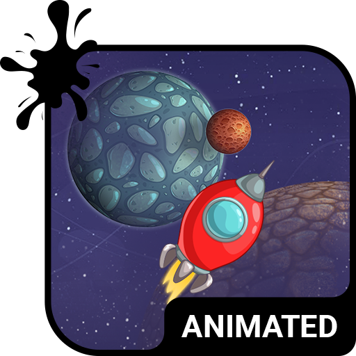 Space Travel Animated Keyboard   Live Wallpaper icon