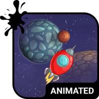 Space Travel Animated Keyboard   Live Wallpaper