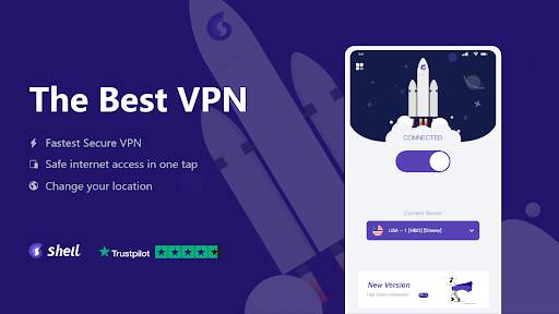 ShellVPN Free – VPN Proxy & Secure Hotspot screenshot 1