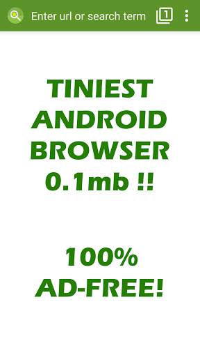 Tiny Browser : Light Mini Web screenshot 1