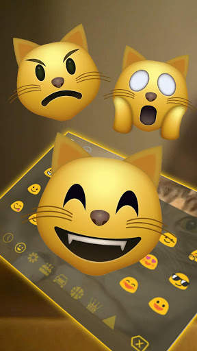 3D Live chubby Cute Kitty Keyboard screenshot 3