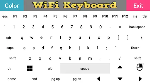 WiFi Keyboard - Wireless keyboard & Mouse for PC screenshot 2