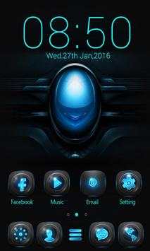 Blue Glow GO Launcher Theme screenshot 2